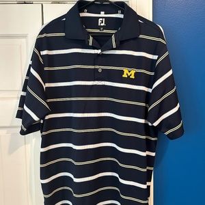 Michigan Wolverines Footjoy Polo, Men’s Medium, LIGHTLY used, great shape